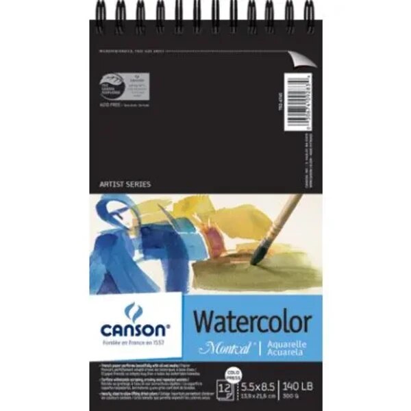 Montval Wirebound Watercolor Pad 5.5x8.5